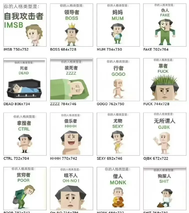 爆火SBTI（Silly Big Personality Test）（傻乎乎人格测试）